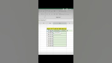 Cách tính tuổi trong excel