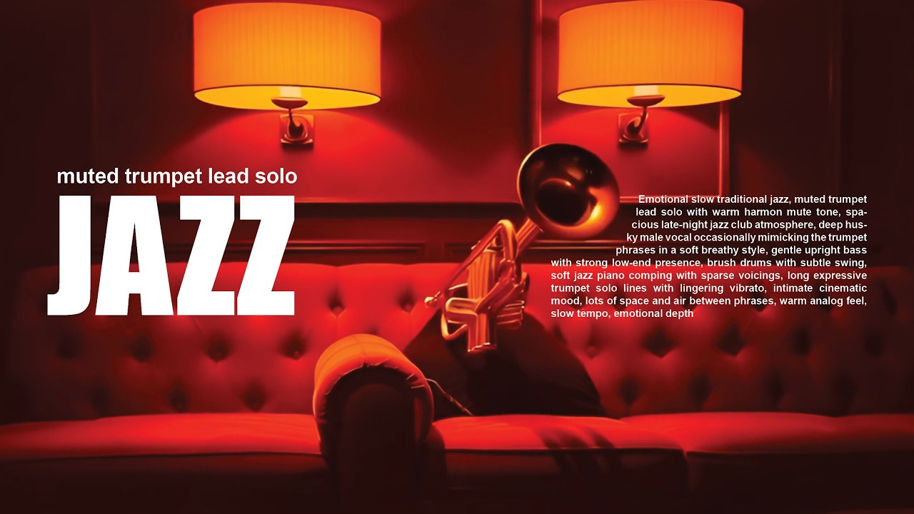 Relaxing Smooth JAZZ with muted trumpet lead solo / Instrumental Track ...