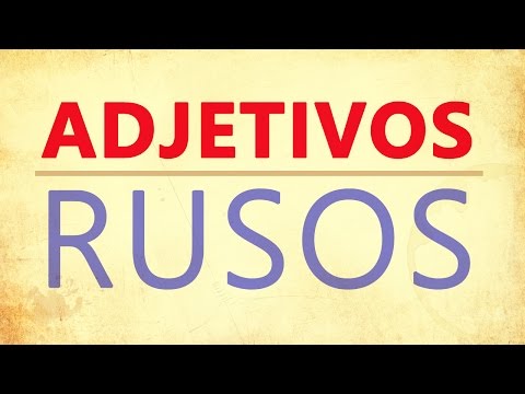 Adjetivos Rusos