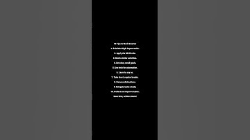 10 Tips to Work Smarter #shorts #motivation