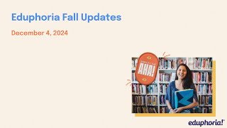 2024 Fall Updates
