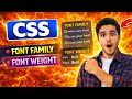 Day 4 CSS Tutorial – for Beginners in Urdu | Font Family, Font Weight &amp; CSS Styling