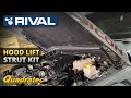 Rival 4x4 Hood Lift Strut Kit Install for Jeep Wrangler &amp; Gladiator