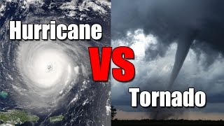 Hurricane vs. Tornado: What's the difference?(What's the difference between a hurricane and a tornado? I'm Storm Shield Meteorologist Jason Meyers. They're both a testament to Mother Nature's fury., 2015-10-24T01:02:57.000Z)