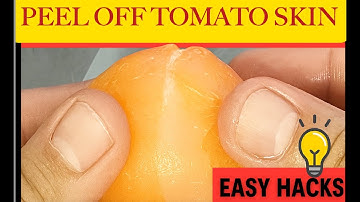 Cara termudah mengupas kulit tomat secara instan | Tanpa pisau! 🍅