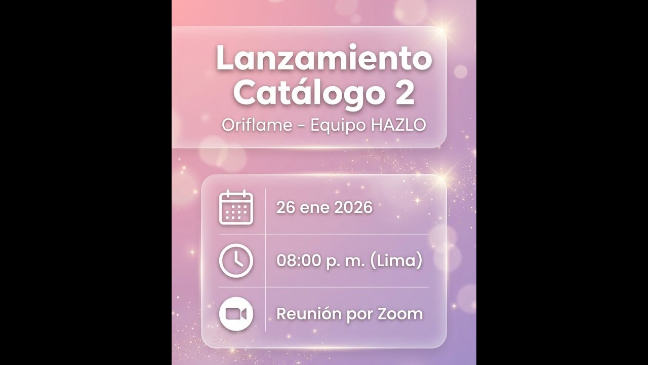 Lanzamiento Catálogo 2 Oriflame - Equipo HAZLO