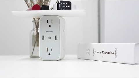 Tessan Multi Plug Outlet Extender with USB Wall Charger and Surge Protector
