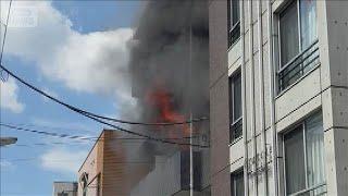 東京・品川区荏原にあるマンションで火事　煙を吸った3人病院に搬送(2025年9月6日)
