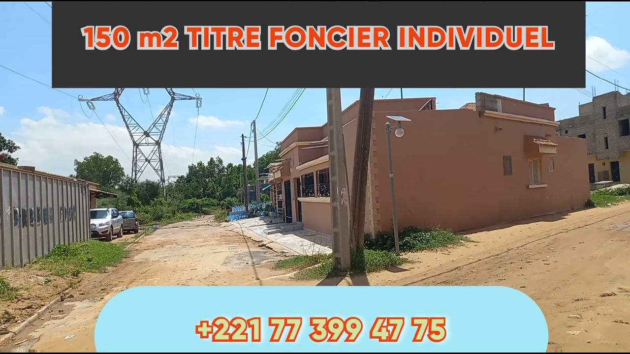 TERRAIN TITRE FONCIER BIEN PLACÉ À 12 MILLIONS / +221773994775