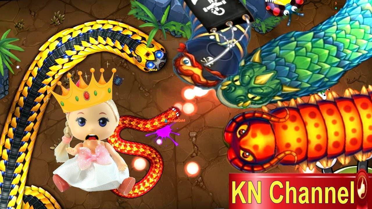 game ran  2022  BÚP BÊ KN Channel ĐIỀU KHIỂN RẮN ĐOẠT 3 VƯƠNG MIỆNG TRỞ THÀNH CHÚA TỂ LOÀI RẮN