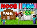 Minecraft NOOB VS PRO | SECURE BANK in MINECRAFT | JeromeASF