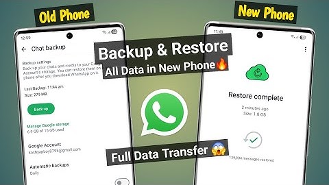 how to backup and restore whatsapp messages on android | Whatsapp Backup and restore in new phone🔥