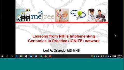 Lori Orlando, MD MHS: Lessons from NIH