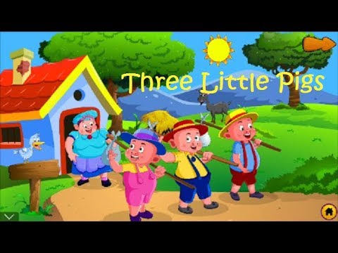 Three Little Pigs - Kids Story Rhymes - Fairy Tale 