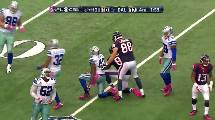 Texans vs Cowboys 2014 Week 5
