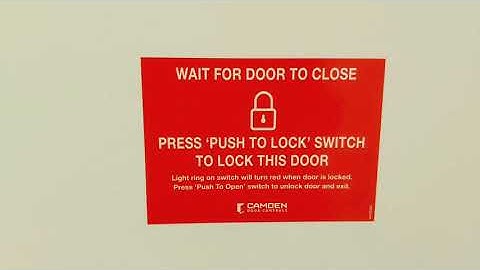 Camden CX33 Barrier free washroom control