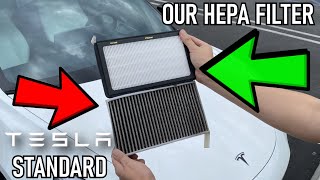 What My Tesla Air Filter Looks Like After 1 Year - Changing Model 3/Y Air Filter to HEPA Guide