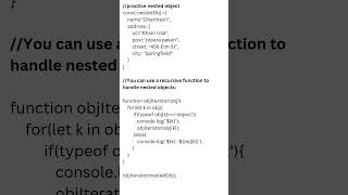 iterate nested object in JavaScript