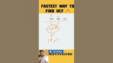 Fastest method to find HCF of any set of numbers! #hcf #mathshorts