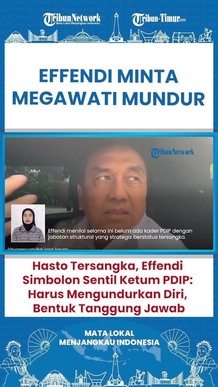 SHORT Eks Kader PDIP Effendi Simbolon Minta Megawati Mengundurkan Diri Dari Jabatannya!