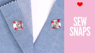 Attach snap fasteners to your bag or other sewing project