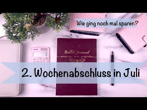 Wochenabschluss 2 in JULI ?Sparen mit der Umschlagmethode Finanzplanung?