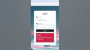 Password Length Validation in React JS using javascript #reactjs #javascript #formvalidation