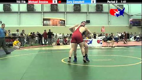 University Natls FS  79 KG / 174 lbs: Michael Dess...