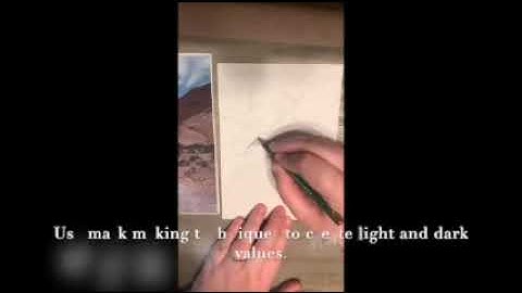 Mark Making Landscape Drawing Demo   Small