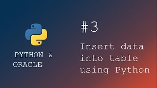 Python programming | Insert data into database table using python