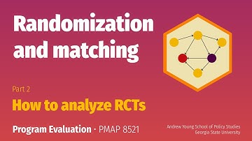 PMAP 8521 • (7) Randomization and matching: (2) How to analyze RCTs