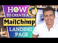 HOW TO CREATE A FREE LANDING PAGE | MailChimp Tutorial for Beginners (2021)