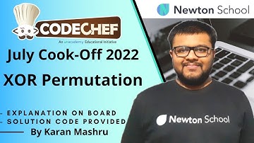 Codechef Cook Off July 2022 | XOR Permutation Solution | In Hindi | Explanation + Code | Editorial