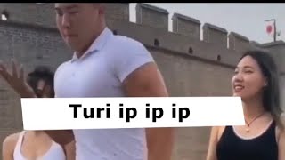big asian man dances to Turi ip ip ip