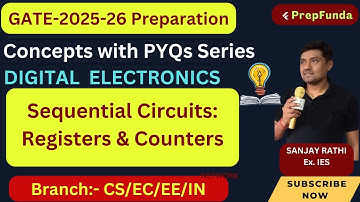 GATE2025 || CS/EC/EE/IN || Digital || Sequential Circuits: Registers & Counters🎯