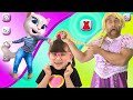 Abby Hatcher vs My Talking Angela!!! Pretend play Funny dress up with dad. Abby vs Angela