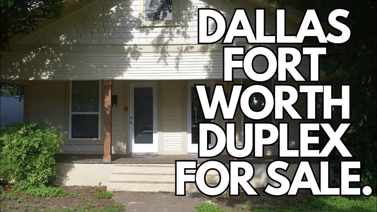 Dallas Duplex for sale YouTube