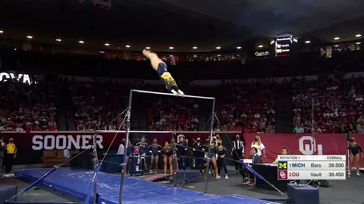 Natalie Wojcik Bars Michigan @ Oklahoma 2022 9.950