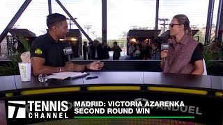 Victoria Azarenka Talks Adjusting To New Conditions And Being A Trendsetter | Madrid Second Round