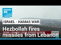 Hezbollah says it fired missiles from Lebanon into Israel • FRANCE 24 English