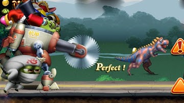 Zombie Tsunami max Level 197 - Mecha & Ninja Zombie fight with dinosaurs