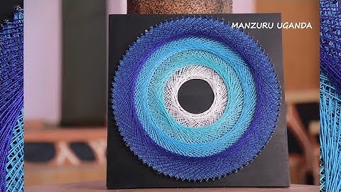 DIY STRING ART | How to make the Blue Fade | timelapse video | tutorial