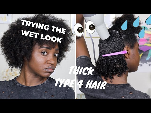 I TRIED THE WET LOOK ON MY NATURAL HAIR