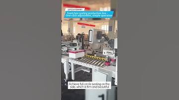 Foam box sealing production line - One-click adjustment, simple operation