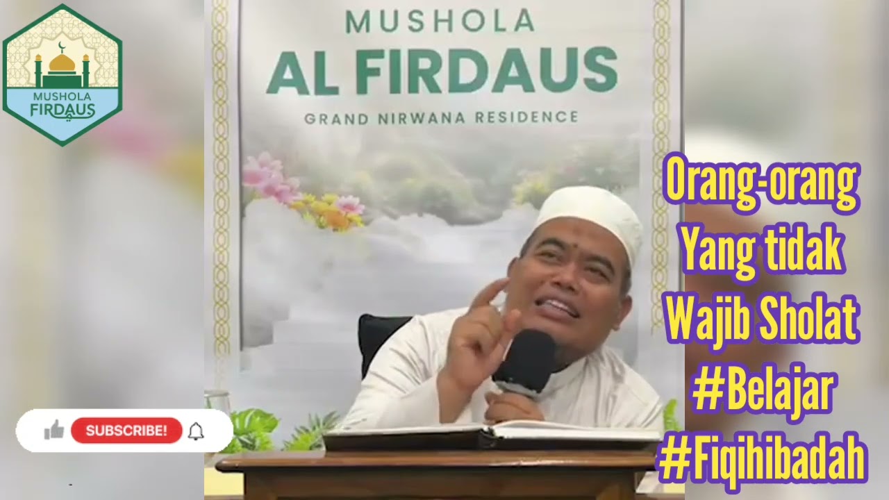 Orang-orang yang tidak wajib sholat #Fiqihibadah