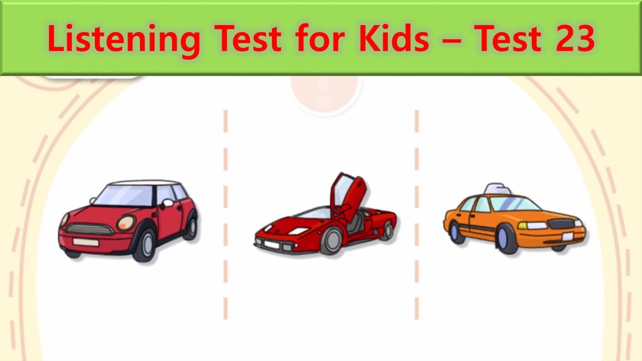 Listening Test for Kids | Test 23