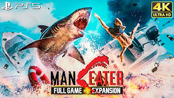 Maneater - Full Game Walkthrough (Including DLC) 4K 60FPS