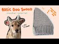 How to Crochet a Dog Snood! | Basic Dog Snood Crochet Pattern Tutorial