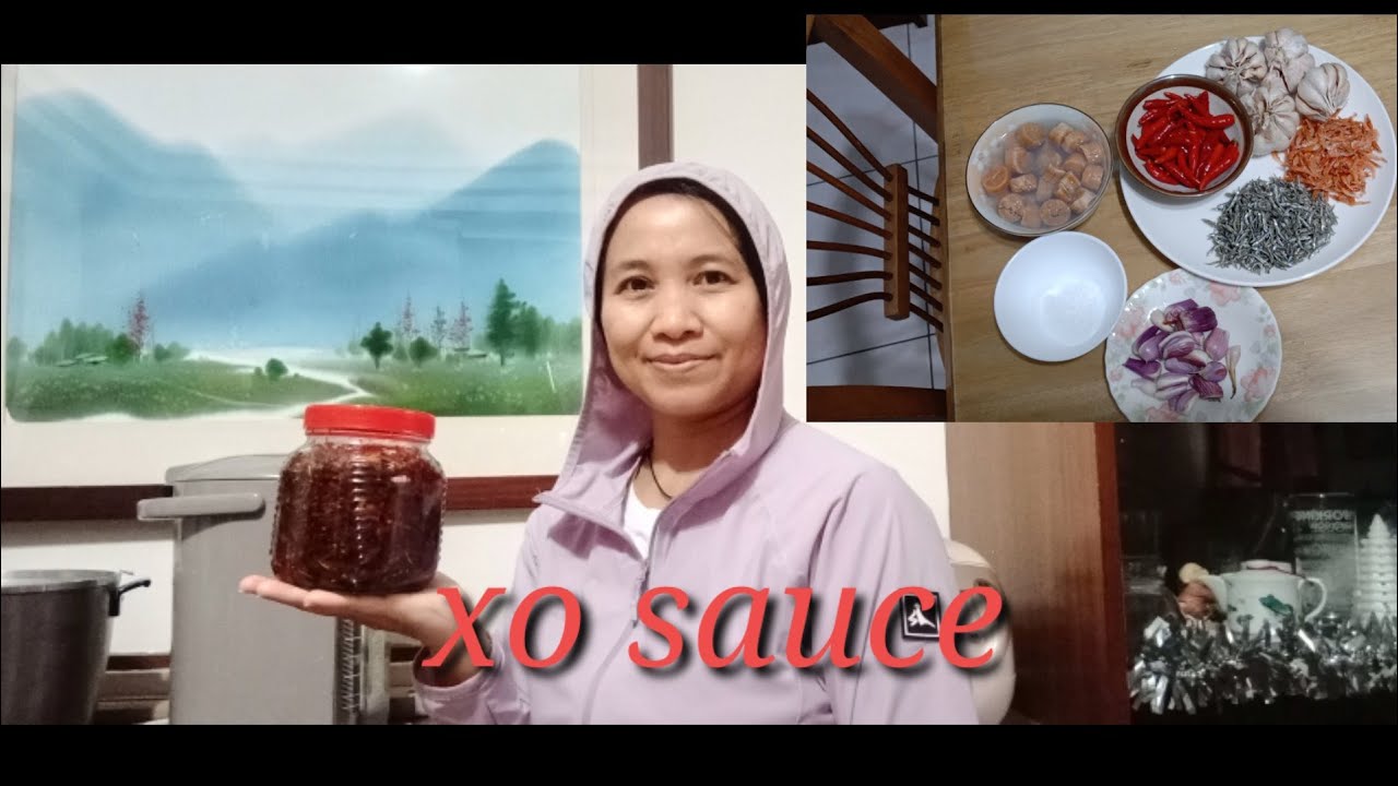 xo醬做法 // how to make xo sauce // cara membuat sambal xo simpel 