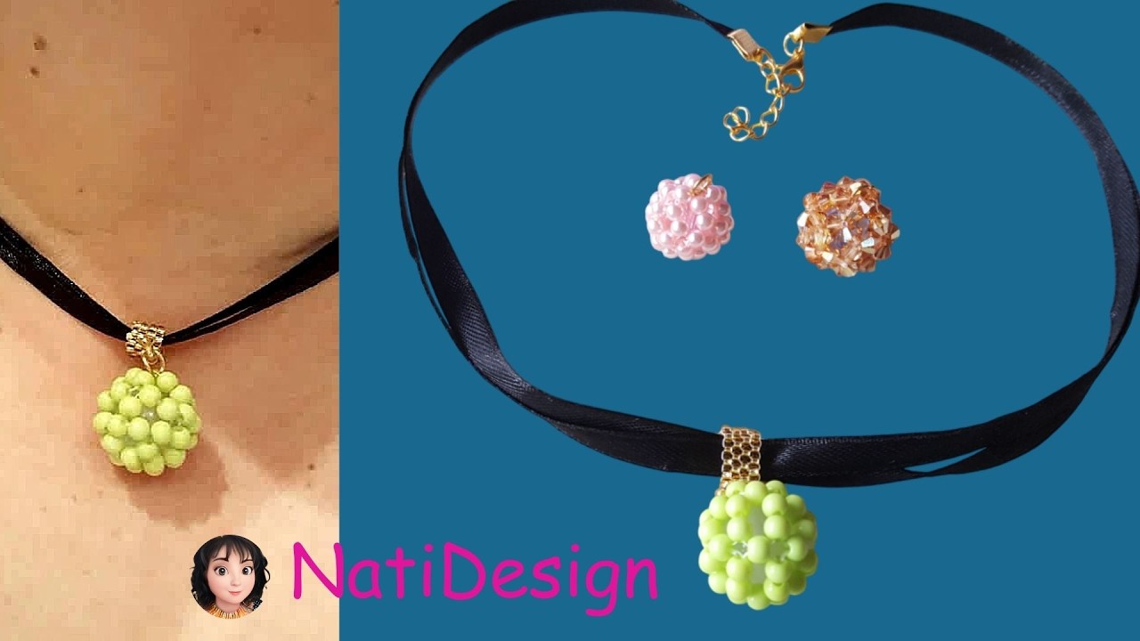 COLLAR CHOKER CON DIJE DE BOLITA🪭👗👠 CHOKER NECKLACE WITH BALL CHARM